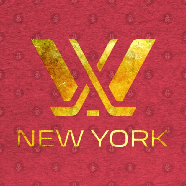 PWHL - New York Distressed by INLE Designs